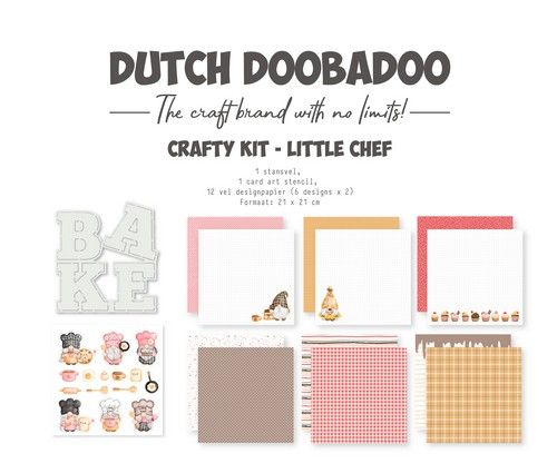 **-40%** Dutch Doobadoo Crafty Kit Little Chef 473.005.053