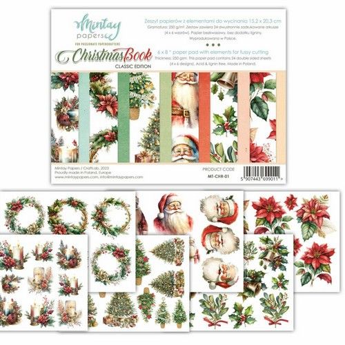 Mintay 6 x 8 Book – elements for precise cutting – Christmas MT-CHR-01