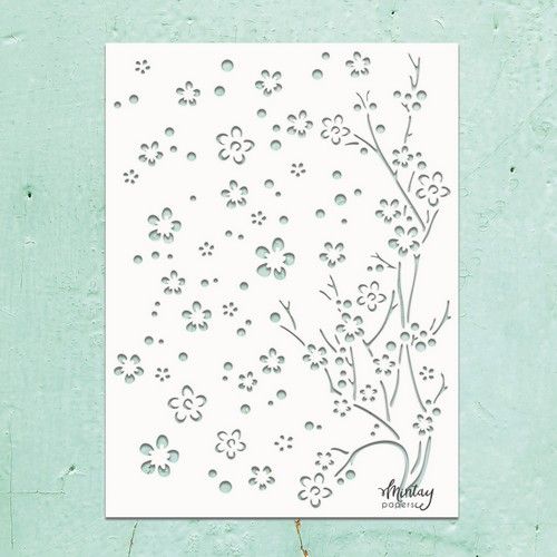 Mintay Kreativa – 6 x 8 Stencil – Bloom MTK-STEN-26
