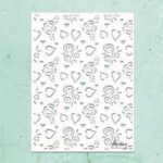 Mintay Kreativa - 6 x 8 Stencil - Hearts & Roses MTK-STEN-27