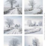 Push-Out Scenery - Berries Beauties - White Winter Square