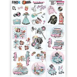 3D Cutting Sheet – Yvonne Creations – Back to the fifties – Mini