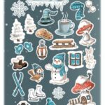 Knipvel - Winter Gnomes Small elements - Yvonne Creations