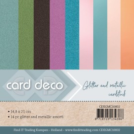 Card Deco Essentials – Glitter and metallic cardstock A5 nr.2