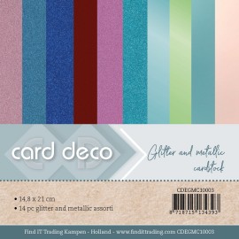 Card Deco Essentials – Glitter and metallic cardstock A5 nr.3