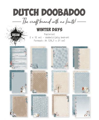 Dutch Doobadoo Design papier Winter days A4