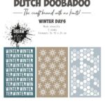 Dutch Doobadoo Stencils Winter days 3st