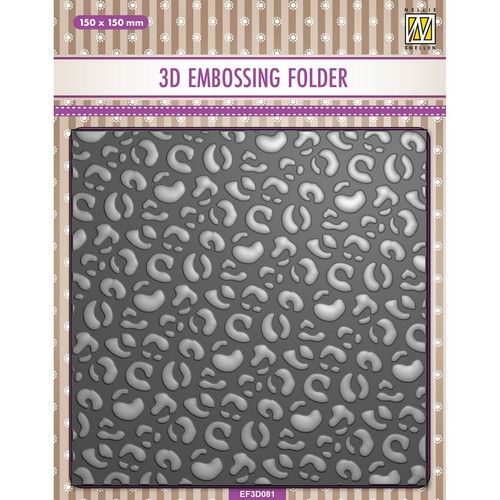 Nellie’s Choice 3D Embossing Folder Leopard EF3D081
