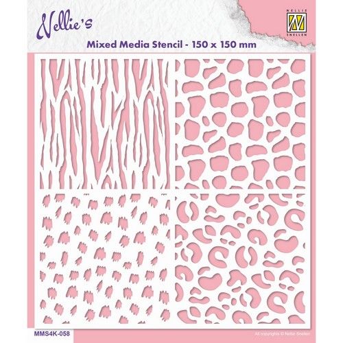 Nellie’s Choice Stencil Animal Prints MMS4K-058