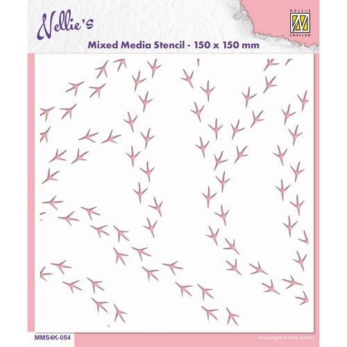 Nellie’s Choice Stencil Birdfeet MMS4K-054