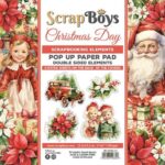 Scrapboys POP UP Paperpad  elements - Christmas Day
