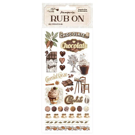 Rub-on – Coffee chocolate Elements – Stamperia
