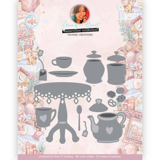 Dies – Yvonne Creations – Young at Heart – Tea Time