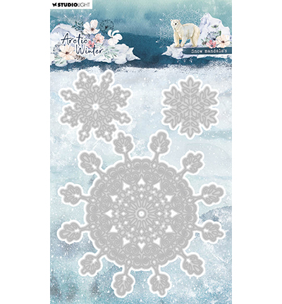 Stencil Snow Mandala’s Arctic Winter nr.762- Studiolight