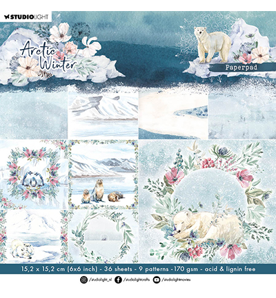 Paperpad scrap Arctic Winter nr. 124 15,2 x 15,2cm – Studiolight