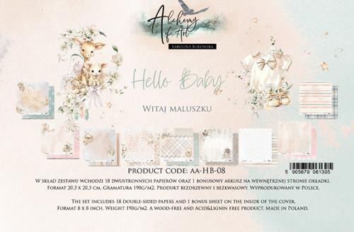 Paper Collection Set 20,3×20,3 cm Hello Baby