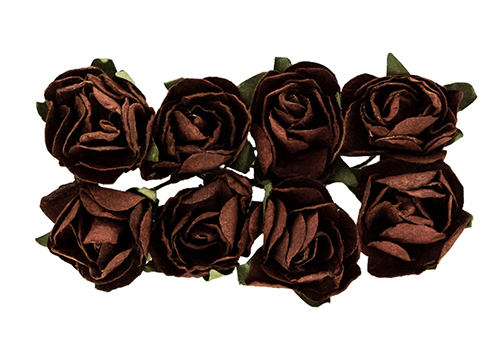 Paper Flowers – Rose – Brown