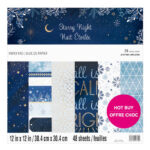 Paperpad scrap Starry Nights 48sheets 30.5 x 30.5cm - Craft Smith