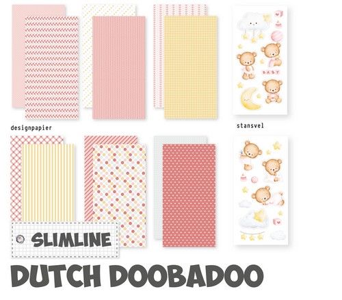 Dutch Doobadoo CraftyKit Slimline Babygirl 473.005.057 210x210mm