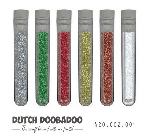 **-50%** Dutch Doobadoo glitterset Winter 6 St 420.002.001