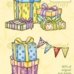 LeCrea - combi clearstamp Cadeautjes 55.8979