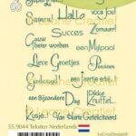 LeCrea - combi clearstamp Teksten Nederlands 55.9044