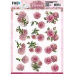 3D Cutting Sheets - Amy Design - Pink Florals - Dahlia