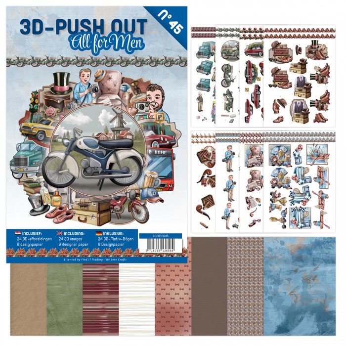 3D Push Out book 45 – All For Men