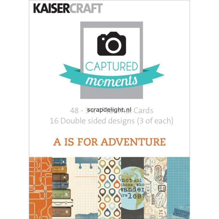 **laatste item** – Journal Cards A is for Adventure  – Kaisercraft