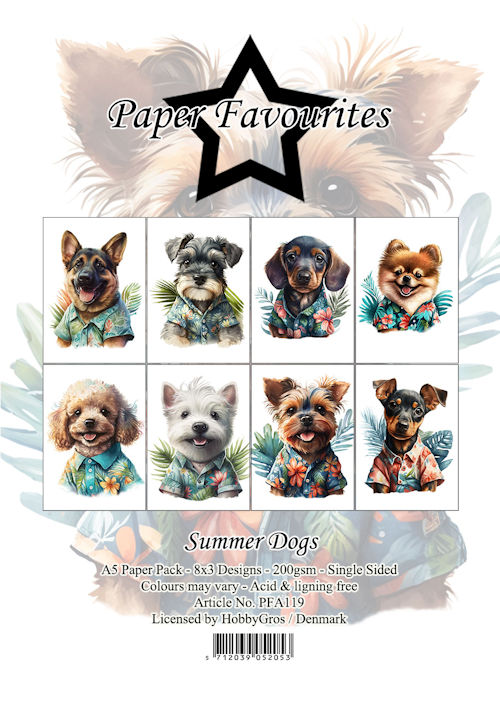 Paperpad  A5 Summer Dogs – Paper Favourites