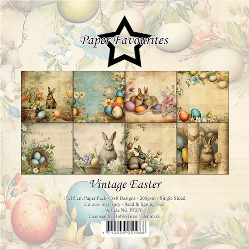 **-50%** Paperpad  15×15 cm Vintage Easter – Paper Favourites
