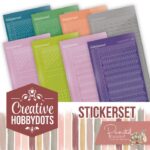 Creative Hobbydots 44 Stickerset - Precious Marieke - Painted Pansies