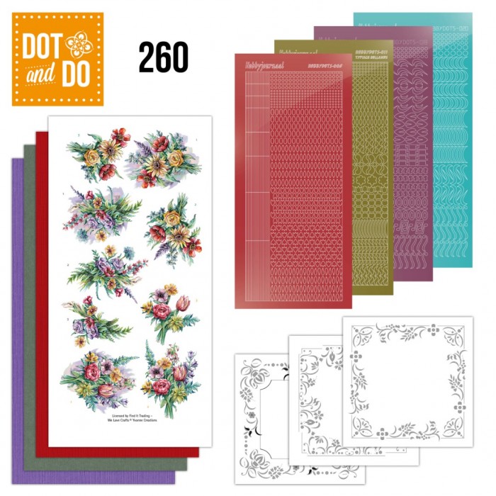 Dot and Do 260 – Yvonne Creations – Colourful Field Bouquet