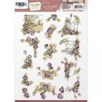Cutting Sheet - Precious Marieke - Painted Pansies Purple