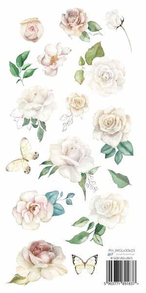 **-50%** Knipvel – White Roses – Paperheaven