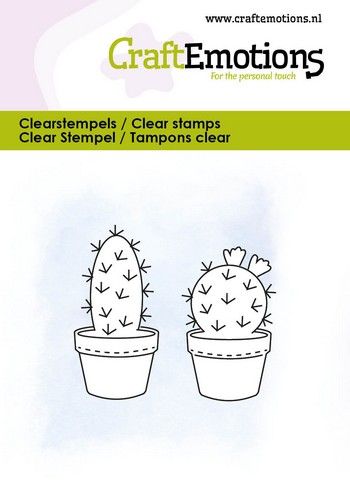CraftEmotions clearstamps 6x7cm – Cactus 3