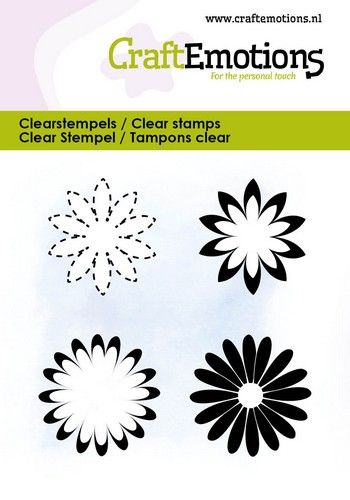 CraftEmotions clearstamps 6x7cm – Diverse bloemen 2