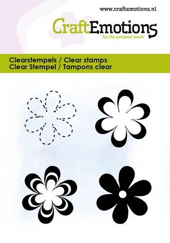 CraftEmotions clearstamps 6x7cm – Diverse bloemen 3