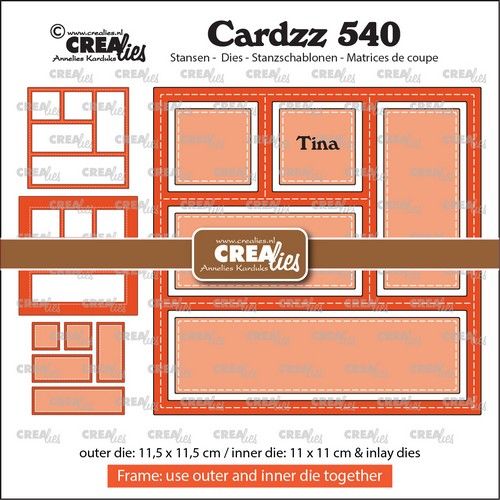 Crealies Cardzz Frame & inlay Tina CLCZ540