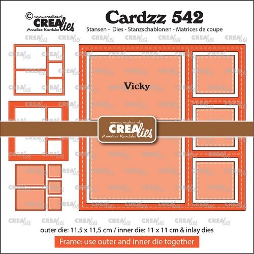 Crealies Cardzz Frame & inlay Vicky CLCZ542