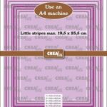 Crealies Crea-Nest-Lies Mega Rechthoeken - streepjes halve cm CLNestMega