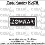 Crealies Texto Negativo ZOMAAR (H)  - (NL) NL07H 4