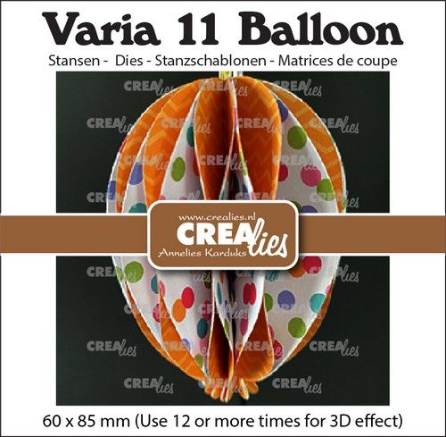 Crealies Varia 3D ballon CLVAR11