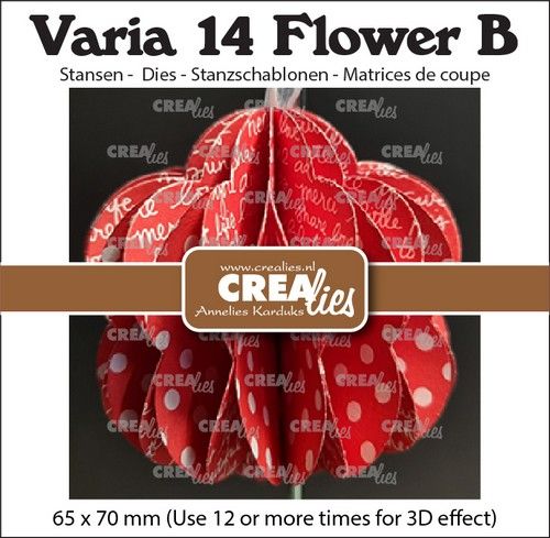 Crealies Varia 3D bloem B CLVAR14