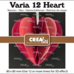 Crealies Varia 3D hart CLVAR12