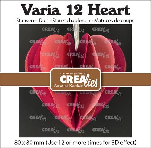 Crealies Varia 3D hart CLVAR12