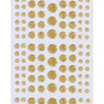 Marianne D Decoration Enamel dots - Glitter geel PL4530 156 dots