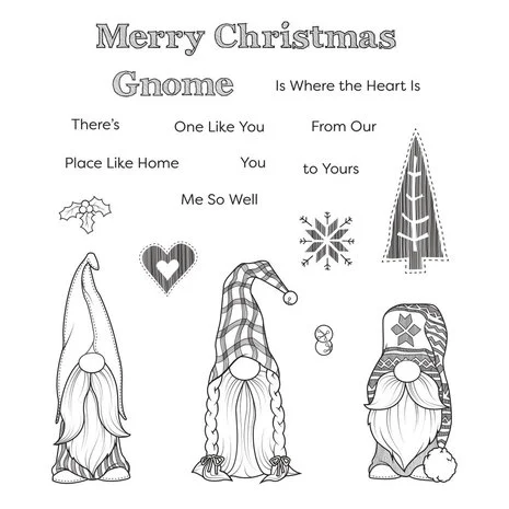 **laatste item -50%** Clearstempel – Holiday Gnomes  – Spellbinders