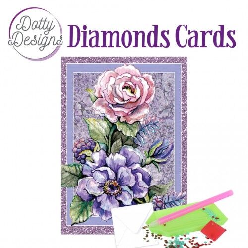 Dotty Designs Diamond Cards – Pink Rose
