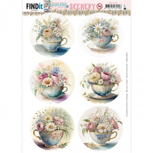 Push-Out Scenery  – Berries Beauties – Whispering Spring – Tea Round